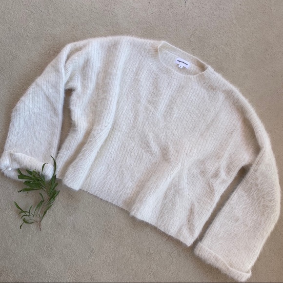 Revolve Superdown Cream Jesse Fuzzy Sweater - Picture 3 of 7